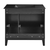 Swiss Madison SM-BV471BMB Cascade 36" Black Oak Bathroom Vanity With Black Ceramic Sink Top