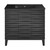 Swiss Madison SM-BV471B-3MB Cascade 36 in. Black Oak Bathroom Vanity With Black, 3-Hole Ceramic Sink Top