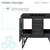 Swiss Madison SM-BV223-3MB Annecy 36 in. Black Walnut Bathroom Vanity With Black, 3-Hole Ceramic Sink Top
