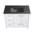 Swiss Madison SM-BV750WMB Virage 36" White Bathroom Vanity With Black Ceramic Sink Top