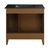 Swiss Madison SM-BV471BK-3MB Cascade 36" Brown oak Bathroom Vanity With Black, 3-Hole Ceramic Sink Top