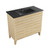 Swiss Madison SM-BV471MB Cascade 36 in. Natural oak Bathroom Vanity With Black Ceramic Sink Top