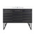 Swiss Madison SM-BV224-3 Annecy 48" Black Walnut Bathroom Vanity With White, 3-Hole Ceramic Sink Top