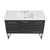 Swiss Madison SM-BV224-3 Annecy 48" Black Walnut Bathroom Vanity With White, 3-Hole Ceramic Sink Top