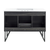 Swiss Madison SM-BV224-3 Annecy 48" Black Walnut Bathroom Vanity With White, 3-Hole Ceramic Sink Top