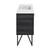 Swiss Madison SM-BV224-3 Annecy 48" Black Walnut Bathroom Vanity With White, 3-Hole Ceramic Sink Top