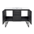 Swiss Madison SM-BV224-3 Annecy 48" Black Walnut Bathroom Vanity With White, 3-Hole Ceramic Sink Top