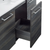Swiss Madison SM-BV224-3 Annecy 48" Black Walnut Bathroom Vanity With White, 3-Hole Ceramic Sink Top