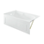 Swiss Madison SM-AB0202GW Concorde 60" x 30" Left-Hand Drain Alcove Bathtub with Apron and Armrest