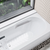 Swiss Madison SM-AB0202GW Concorde 60" x 30" Left-Hand Drain Alcove Bathtub with Apron and Armrest
