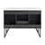Swiss Madison SM-BV224D-3 Annecy 48" Black Walnut, Double Sink Bathroom Vanity With White, 3-Hole Ceramic Sink Top