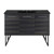 Swiss Madison SM-BV224-3MB Annecy 48 in. Black Walnut Bathroom Vanity With Black, 3-Hole Ceramic Sink Top