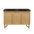 Swiss Madison SM-BV811DMB Arles 48" Natural Oak, Double Sink Bathroom Vanity With Black Ceramic Sink Top