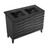 Swiss Madison SM-BV557BDMB Cascade 48" Black Oak, Double Sink Bathroom Vanity With Black Ceramic Sink Top