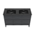 Swiss Madison SM-BV557BD-3MB Cascade 48" Black Oak, Double Sink Bathroom Vanity With Black, 3-Hole Ceramic Sink Top