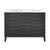 Swiss Madison SM-BV557BD-3 Cascade 48" Black Oak, Double Sink Bathroom Vanity With White, 3-Hole Ceramic Sink Top