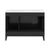 Swiss Madison SM-BV557BD-3 Cascade 48" Black Oak, Double Sink Bathroom Vanity With White, 3-Hole Ceramic Sink Top