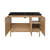 Swiss Madison SM-BV665-3MB Classe 48" Brown Oak Bathroom Vanity With Black, 3-Hole Ceramic Sink Top