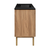 Swiss Madison SM-BV665-3MB Classe 48" Brown Oak Bathroom Vanity With Black, 3-Hole Ceramic Sink Top