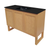Swiss Madison SM-BV811MB Arles 48" Natural Oak Bathroom Vanity With Black Ceramic Sink Top