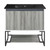 Swiss Madison SM-BV143-3MB Marseille 36" Gray Bathroom Vanity With Black, 3-Hole Ceramic Sink Top