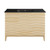 Swiss Madison SM-BV557MB Cascade 48" Natural Oak Bathroom Vanity With Black Ceramic Sink Top