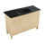 Swiss Madison SM-BV557MB Cascade 48 in. Natural Oak Bathroom Vanity With Black Ceramic Sink Top