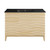 Swiss Madison SM-BV557-3MB Cascade 48 in. Natural Oak Bathroom Vanity With Black, 3-Hole Ceramic Sink Top