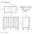 Swiss Madison SM-BV557WNMB Cascade 48" Brown Oak Bathroom Vanity With Black Ceramic Sink Top