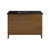 Swiss Madison SM-BV557WN-3MB Cascade 48 in. Brown Oak Bathroom Vanity With Black, 3-Hole Ceramic Sink Top