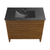 Swiss Madison SM-BV557WN-3MB Cascade 48" Brown Oak Bathroom Vanity With Black, 3-Hole Ceramic Sink Top