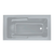 Swiss Madison SM-AB542MG Voltaire 60" x 32" Right-Hand Drain Alcove Bathtub with Apron and Armrest - Matte Grey