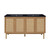Swiss Madison SM-BV666DMB Classe 60 in. Brown Oak, Double Sink Bathroom Vanity With Black Artificial Stone Sink Top