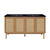 Swiss Madison SM-BV666D-3MB Classe 60" Brown Oak, Double Sink Bathroom Vanity With Black, 3-Hole Artificial Stone Sink Top