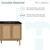 Swiss Madison SM-BV666D-3MB Classe 60" Brown Oak, Double Sink Bathroom Vanity With Black, 3-Hole Artificial Stone Sink Top