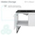 Swiss Madison SM-BV216DMB Annecy 60" White, Double Sink Bathroom Vanity With Black Artificial Stone Sink Top
