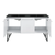 Swiss Madison SM-BV216DMB Annecy 60" White, Double Sink Bathroom Vanity With Black Artificial Stone Sink Top