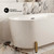 Swiss Madison SM-FB1002BG Monaco 59" Freestanding Bathtub with Brushed Gold Stand Swiss Madison SM-FB1002BG Monaco 59" Freestanding Bathtub with Brushed Gold Stand
