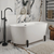 Swiss Madison SM-FB1002MB Monaco 59" Freestanding Bathtub with Matte Black Stand