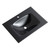 Fine Fixtures Black 24" x 19" Serenity Vanity Sink With Integrated Countertop - VG2418BL
