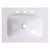 Fine Fixtures VG2418W-8 White 24" x 19" Serenity Vanity Sink With Integrated Countertop - 3 holes 8" spread