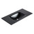 Fine Fixtures Black 36" x 19" Serenity Vanity Sink With Integrated Countertop - 3 holes 8" spread - VG3618BL-8