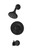 Symmons Elm Tub Faucet And Showerhead Trim, Matte Black - 5502MBTRM