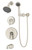 Symmons Elm Tub And Shower Faucet Trim with Handshower, Satin Nickel - 5506-STN-TRM