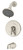 Symmons Elm Tub And Shower Faucet Trim, Satin Nickel - S-5502-STN-TRM