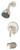 Symmons Origins Tub And Shower Faucet Trim, Satin Nickel - S-9602-PLR-1.5-TRM-STN