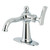 Kingston Brass Single-Handle Bathroom Faucet with Deck Plate and Drain, Polished Chrome - KSD3541TKL