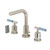 Kingston Brass Synchronous Widespread Bathroom Faucet with Brass Pop-Up Drain, Polished Nickel - FSC8959KPS