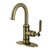 Kingston Brass Whitaker Single-Handle Bathroom Faucet, Antique Brass - KSD2213KL