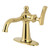 Kingston Brass Single-Handle Bathroom Faucet with Deck Plate and Drain, Polished Brass - KSD3542TKL